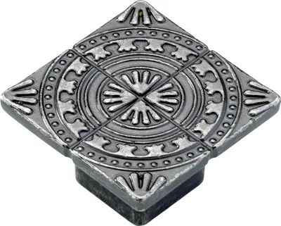 Produktbild von Hettich Möbelknopf Zinkdruckguss brüniert 38,0 x 38,0 mm - 1 Stück