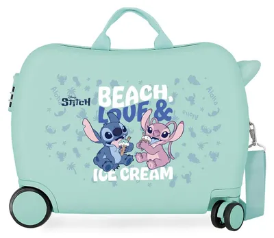 Productafbeelding van Disney Joumma Strand- en reiskoffer voor kinderen, turquoise en blauw, 45 x 31 x 20 cm, klein