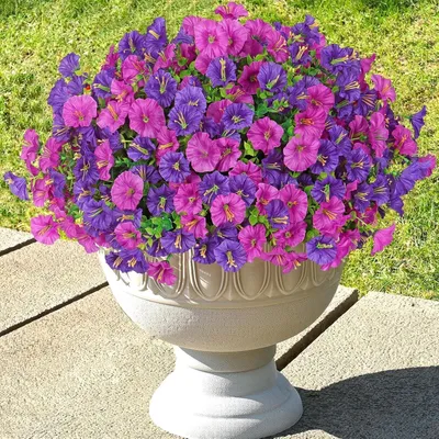 Produktbild von Kunstblumen, UV-beständig – Kunstblumen für den Außenbereich – Wetterfest – Kunstblumen-Bouquet – Realistische Kunstblumen – Wartungsfrei – Künstliche Blumen