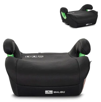 Produktbild von Lorelli Kindersitzerhöhung Malibu 125-150cm Isofix abnehmbarer Bezug Armlehne schwarz