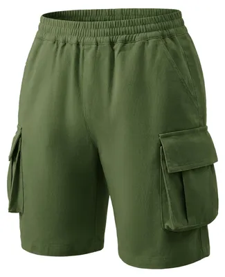 Productafbeelding van Jongens Cargo Shorts met Elastische Taille en Meerdere Zakjes