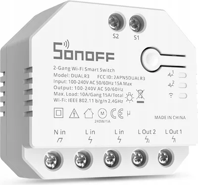 Produktbild von SONOFF Dual R3 Smart Switch - 2-Kanal Schaltaktor - WiFi