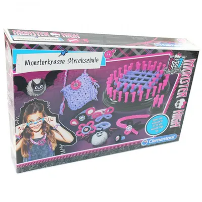 Produktbild von Clementoni 69348 Monster High Monsterkrasse Strickschule Stricken lernen Kinder