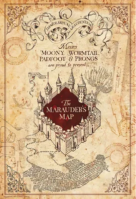Produktbild von Harry Potter - Poster - Marauders Map