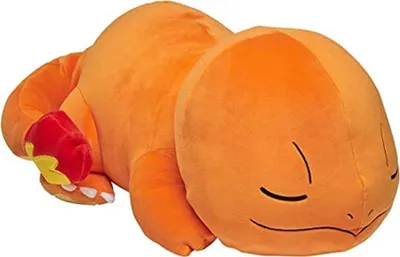 Productafbeelding van Pokémon Slaapende Charmander, 46 cm, oranje. Oranje, one size