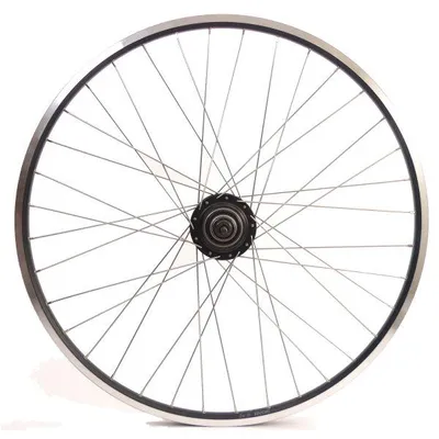 Image de Moyeu arrière Shimano 28 pouces Nexus 8 (noir) – jante ZAC19 (noire) avec rayons en acier inoxydable – pour frein à disque