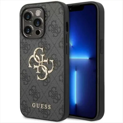 Produktbild von Guess Apple iPhone 15 Pro Max Schutzhülle Cover 4G Metal Logo Grau