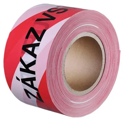 Obrázok produktu pre Den Braven Bariérový pás 100 mm x 250 m červeno-biela, potlač VSTUP ZAKÁZANÝ