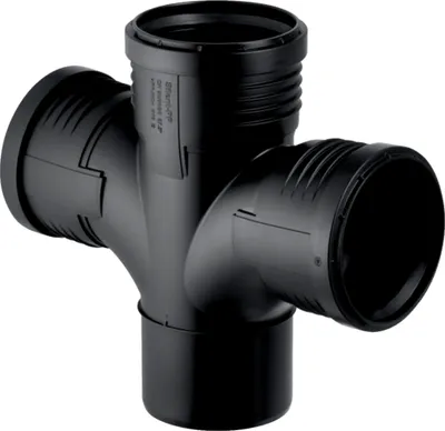 Obrázok produktu pre Geberit GE Silent-PP odbočka dvojitá 87,5°, d110/110/110 mm, 1 ks.