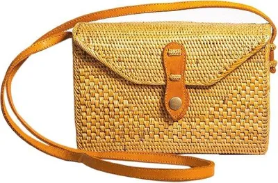 Produktbild von Famanu Schultertasche aus handgefertigtem Rattan - Einzigartiges und trendiges Accessoire für Sommer und Strand