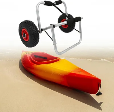 Obrázok produktu pre SWANEW Vozík na kanoe Vozík na kajak Kajaky Príves na čln Surf Trolley Alu Vozík na čln 75 kg Kanoe vrátane napínacieho popruhu SUP