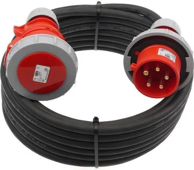 Produktbild von CEE Verlängerung wasserdicht 5G2,5 5x2,5 32A MAX 20A Belastung! IP67 5-50m, Größe:5G2.5/ 50m