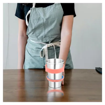 Produktbild von Edelstahlgriff für 30oz Reisebecher mit rutschfestem, abnehmbarem Henkel in Rosa