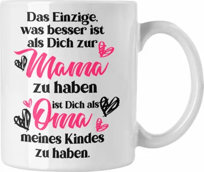 Produktbild von Trendation - Mutter Geschenk Mama Tasse Muttertag Muttertagsgeschenk Mama Tasse Spruch Kaffeetasse Spruch (Weiß)