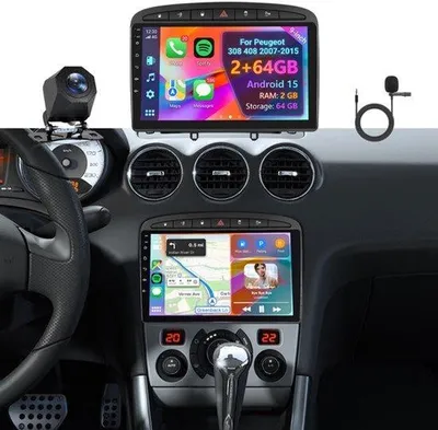 Productafbeelding van Android 15 autoradio 2+64G 2DIN voor 308 408 2007-2015