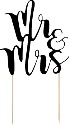 Produktbild von 1 Hochzeit Cake Topper Mr. & Mrs.