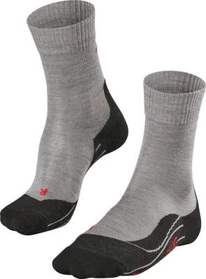 Image de Chaussettes de randonnée FALKE TK5 pour femmes, gris clair, taille 39-40