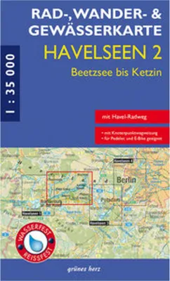 Produktbild von Rad-, Wander- und Gewässerkarte Havelseen 2: Beetzsee
