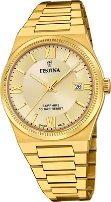 Produktbild von Festina Herren Uhr Swiss Edelstahlarmband gold D2UF20038/2