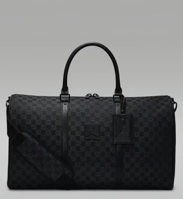 Produktbild von Air Jordan Monogram Black Duffle Bag Luggage Tote Carry On Jacquard Large 40L