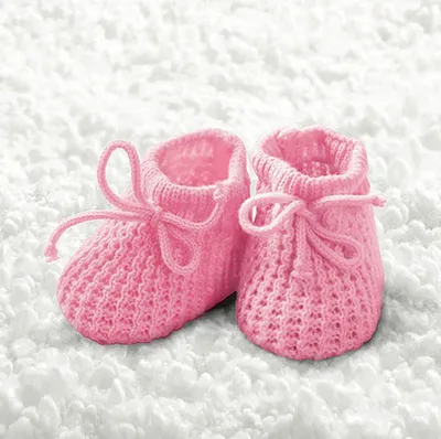 Produktbild von 20 Servietten Babyschuhe Baby Schuhe Booties 3-lagig 33x33cm Junge Mädchen Geburt Taufe, Farbe:rosa