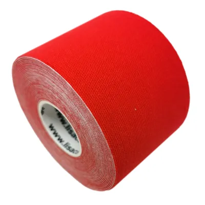 Produktbild von LisaCare Kinesiologie Tape - Rot - 5cm x 5m