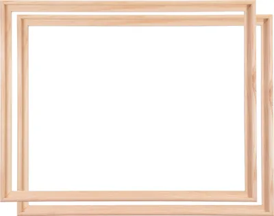 Produktbild von 2 SCHATTENFUGENRAHMEN für KEILRAHMEN 40x50 cm | Rahmen für Leinwände