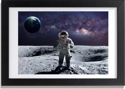 Produktbild von Bild 30x20 MDF-Rahmen, Wandkunst Astronaut