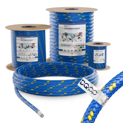 Zdjęcie produktu dla Lina polipropylenowa, 6 mm x 50 m, niebieska