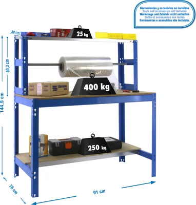 Produktbild von SIMONWORK BT4 900 BLUE/WOOD halbbündige Bank