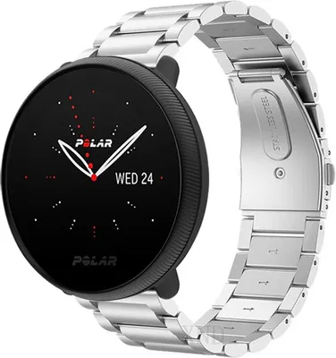 Produktbild von Strap-it Stahlarmband - Kompatibel mit Polar Ignite 2Armband Ersatzarmband Edelstahl Armband mit faltschließe Sportuhr zubehör für smartwatch 20mm Armband Silber