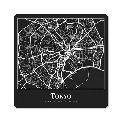 Produktbild von MuchoWow® Mauspad Mousepad Karte - Tokio - Stadtplan - Tokio 30x30 cm - Mousepads - Maus Mat - Pad - Mausunterlage - Gaming