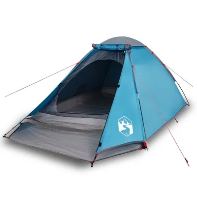 Image de Tente de camping à dôme 2 personnes bleu imperméable