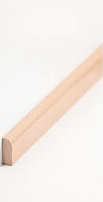 Produktbild von Abdeckleiste Massivholz 8 x 22 x 2000 mm Buche zum Kleben, Clipsen, Schrauben & Nageln Massivholz Sockelleiste by PROVISTON 20 Meter | 10 Stück