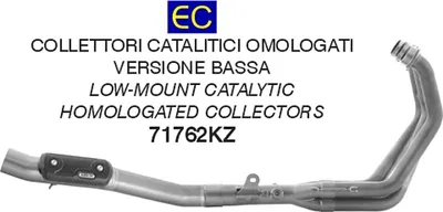 Obrázek produktu pro Rozvod ARROW s katalyzátorem pro Yamaha Tracer 9 / GT od modelového roku 2021-