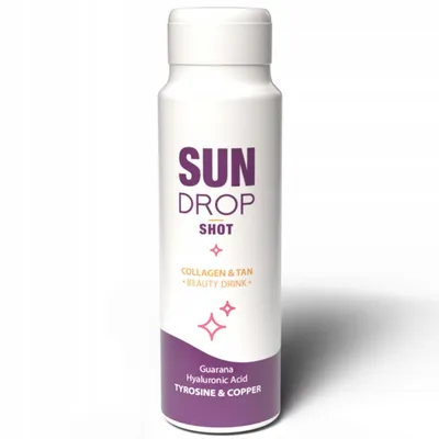 Imagen del producto de Sun Drop Colágeno y Belleza Solar: Bebida energética con protección solar y guaraná, 80 ml