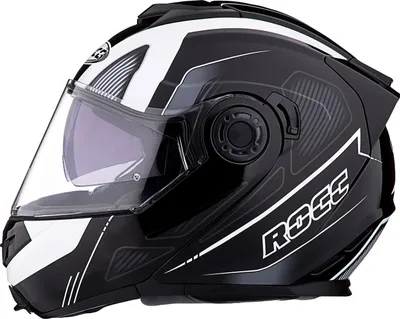 Produktbild von ROCC 881 Klapphelm Farbe: Schwarz/Weiß, Grösse: L