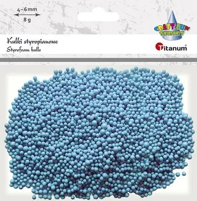 Produktbild von Kulki styropianowe 8g jasnoniebieskie mix 4-6mm