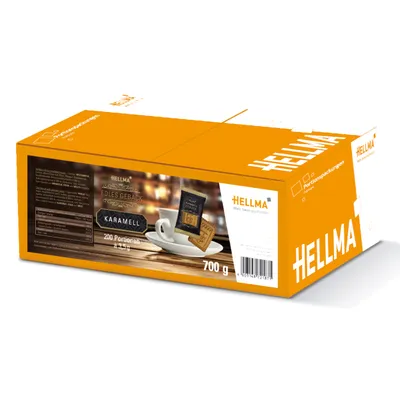 Image de HELLMA Biscuits nobles au caramel, emballés individuellement, en carton