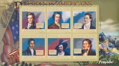 Produktbild von Briefmarken Guinea 2010 Mi 7901-7906 Kleinbogen (kompl. Ausgabe) postfrisch Die Präsidenten der USA - Andrew Jackson