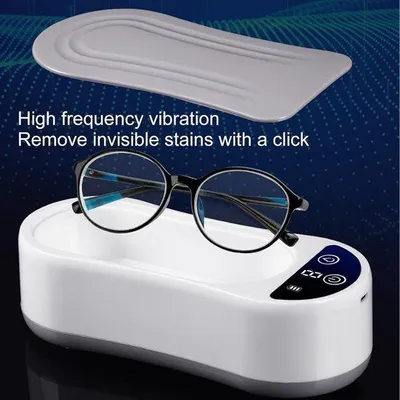 Produktbild von Multifunktioneller Brillenreiniger, 0,87 x 3,54 x 2,56 Zoll, stummellos, mit Tiefenreinigungstechnologie, für Uhrenbänder, Schmuck, Siln, zum Heimbereich.