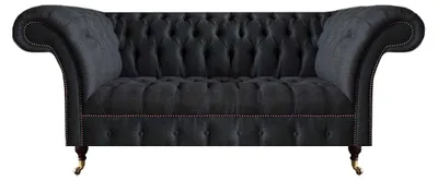 Image de Chesterfield Canapé noir Canapé rembourré design Canapés modernes
