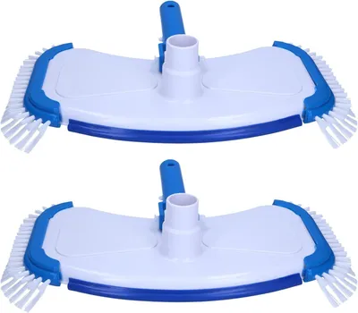 Imagen del producto de Amapool, juego de 2 aspiradores para piscinas de fondo, con cepillo para piscinas de 32/38 mm