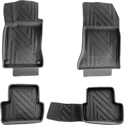 Produktbild von 3D Auto Fussmatten für Mercedes A Klasse (W176) 2012-2018 Carbon-Optik
