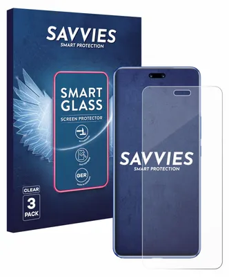 Produktbild von 3x Savvies Schutzglas Folie für Huawei Nova 12 Pro 9H Panzer Schutzfolie Glas Displayschutz klar transparent