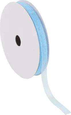 Produktbild von HobbyFun Organzaband 6 mm 10 m Dekoband Schleifenband Geschenkband Bastelband
