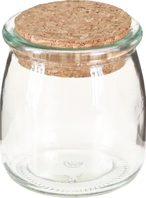 Produktbild von Glas Deko Vasen Korken Vintage Klar Ø7cm H8cm 6er Set, 6 Stück