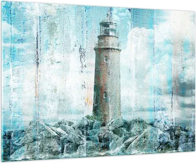 Produktbild von Bilder auf glas - laterne rock - 100x70cm - Glasbilder - Wandbilder - Kunstdruck - zum Aufhängen bereit - Wanddekoration aus Glas - Glas Bilder - Wandbild auf Glas - Einteilig - GAA100x70-3897