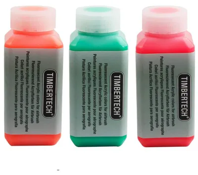 Airbrush-Farbset fluoreszierend 3x100 ml Acrylfarbe