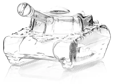 Tankkaraffe aus Borosilikatglas 1000 ml mit Trichter